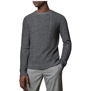 Ted Baker Men’s Knit Crewneck Charcoal Sweater Size 7 (US 3XL)
